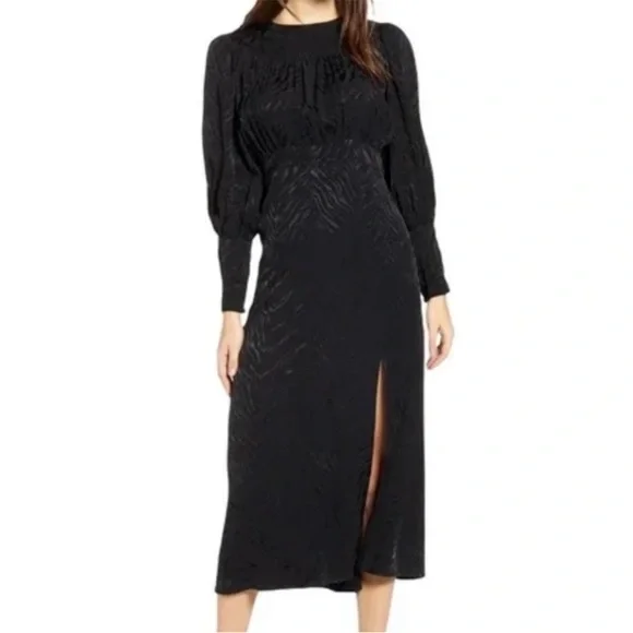 chinese dress ladies Open Back Long Sleeve Midi Dress – HAE-us